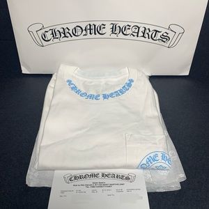 Chrome Hearts St Barths Turquoise Neck Logo Tee